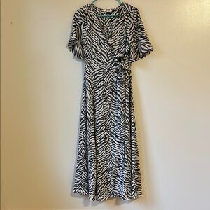 Zebra Print Maxi Dress